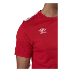 UMBRO UX Elite Training Tee White/Red -Sport Fashion 09396 01 004