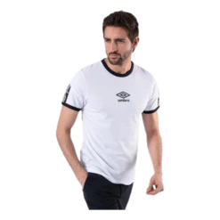 UMBRO Ringer Taped Logo Tee White -Sport Fashion 5057807254865 005 fb16786a791b4de0815b3d904939ddc8