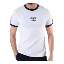 UMBRO Ringer Taped Logo Tee White -Sport Fashion 5057807254865 006 b6909f4d27514fe798583b826cbb0141