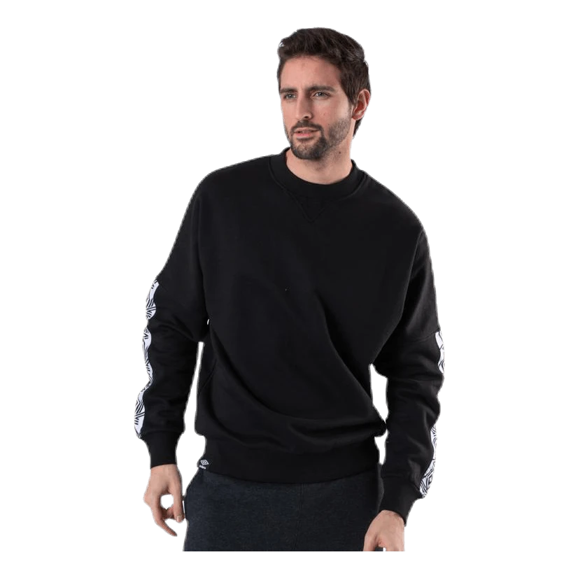 UMBRO Taped Drop Shoulder Sweat Black 3 UMBRO Taped Drop Shoulder Sweat Black