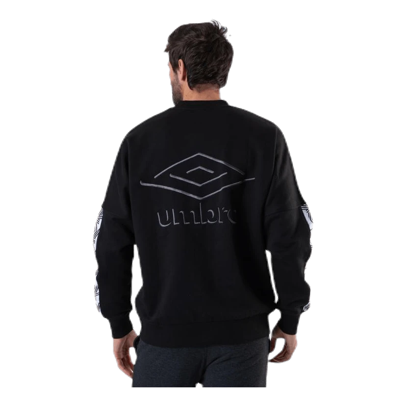 UMBRO Taped Drop Shoulder Sweat Black 4 UMBRO Taped Drop Shoulder Sweat Black - Image 2
