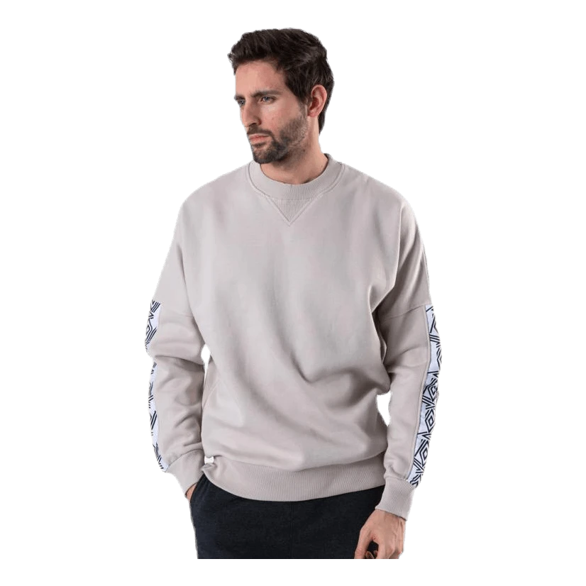 UMBRO Taped Drop Shoulder Sweat Beige 3 UMBRO Taped Drop Shoulder Sweat Beige