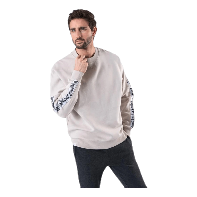 UMBRO Taped Drop Shoulder Sweat Beige 5 UMBRO Taped Drop Shoulder Sweat Beige - Image 3