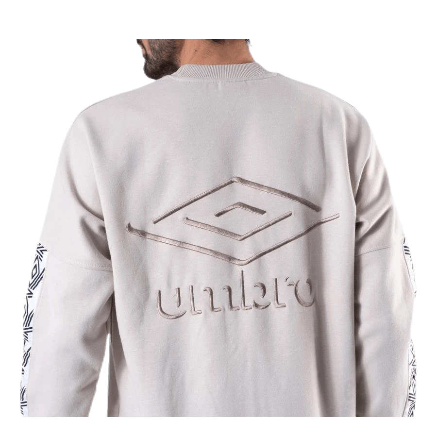 UMBRO Taped Drop Shoulder Sweat Beige 9 UMBRO Taped Drop Shoulder Sweat Beige - Image 7