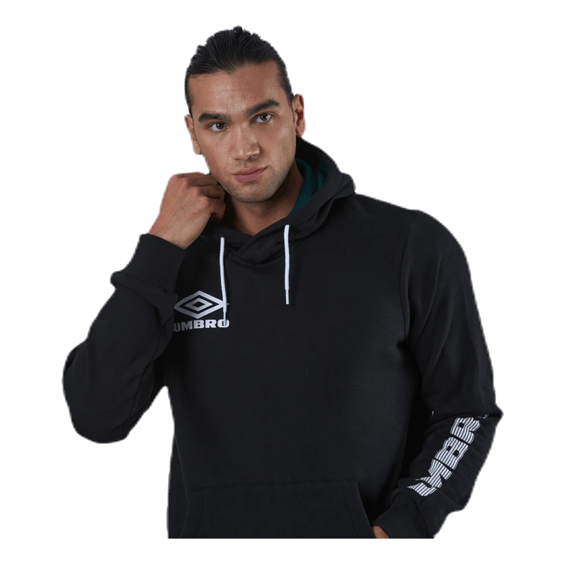 UMBRO Sleeve Print Hoodie Black 4 UMBRO Sleeve Print Hoodie Black - Image 2