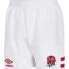 Umbro Junior England Rugby Home Replica White Shorts 1 Umbro Junior England Rugby Home Replica White Shorts -Sport Fashion ALH551s