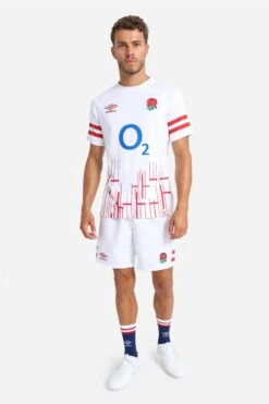 Umbro England Rugby Home Replica White Shorts -Sport Fashion ALL774s3