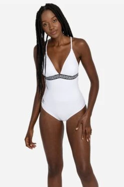 Umbro Crossback Taped White Swimsuit