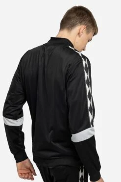 Umbro Diamond Taped Tricot Zip Black Jacket 10 Umbro Diamond Taped Tricot Zip Black Jacket -Sport Fashion C20406s3