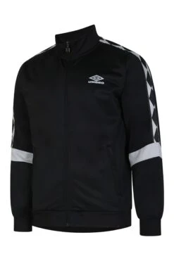 Umbro Diamond Taped Tricot Zip Black Jacket 12 Umbro Diamond Taped Tricot Zip Black Jacket -Sport Fashion C20406s5