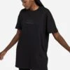 Umbro Oversized Diamond Taped Black T-Shirt Dress -Sport Fashion C25847s