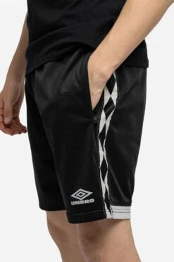 Umbro Diamond Taped Tricot Black Shorts -Sport Fashion C34525s4