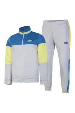 Umbro Grey Diamond Knitted Poly Colourblock Tracksuit