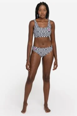 Umbro Printed Cropped Black Top And Bikini Set 10 Umbro Printed Cropped Black Top And Bikini Set -Sport Fashion C63208s3