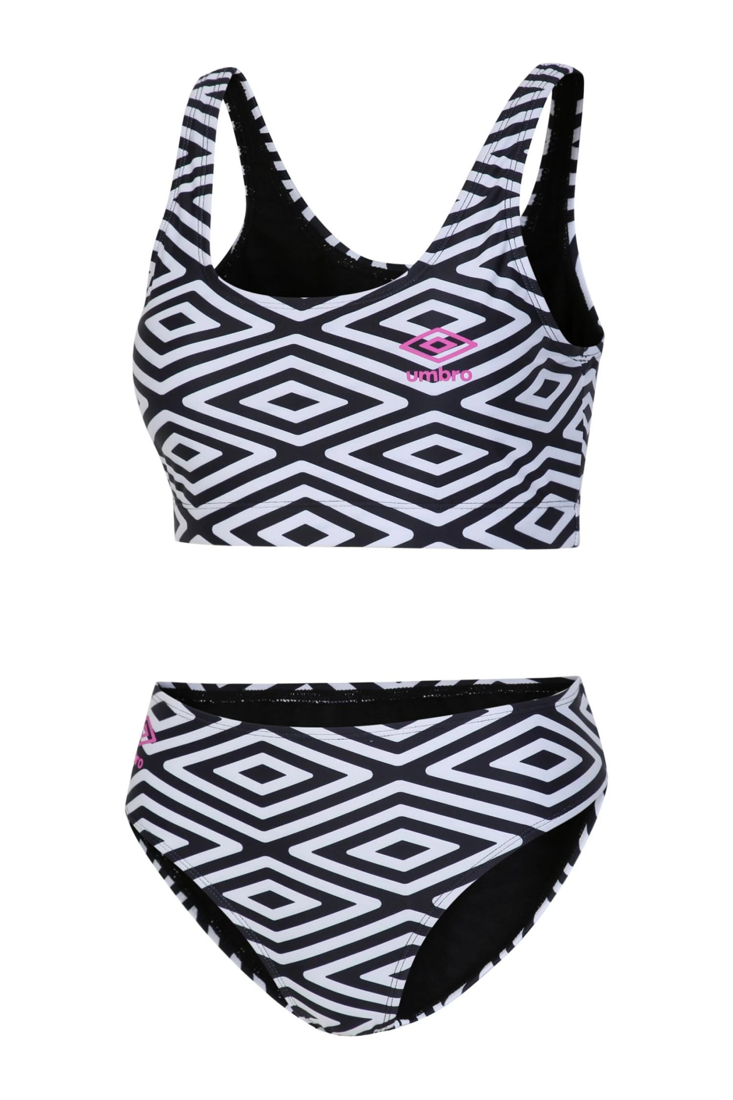 Umbro Printed Cropped Black Top And Bikini Set 7 Umbro Printed Cropped Black Top And Bikini Set - Image 5