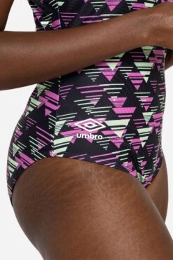 Umbro Printed Raceback Black Swimsuit -Sport Fashion C63846s4