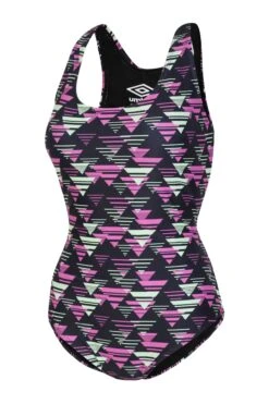 Umbro Printed Raceback Black Swimsuit -Sport Fashion C63846s5