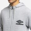 Umbro Grey Diamond Zip Through Hoodie 1 Umbro Grey Diamond Zip Through Hoodie -Sport Fashion C77374s