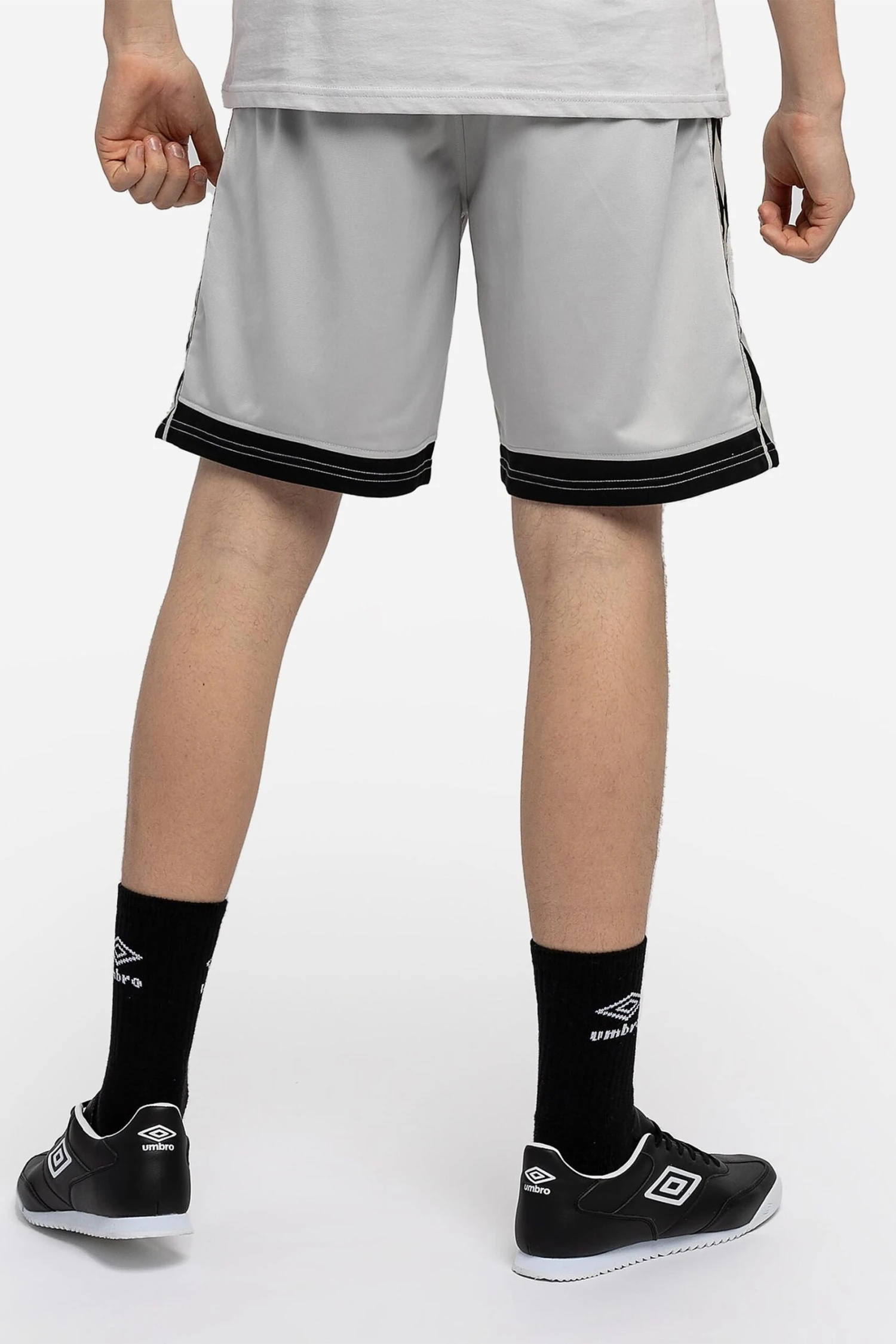 Umbro Grey Diamond Taped Tricot Shorts 4 Umbro Grey Diamond Taped Tricot Shorts - Image 2