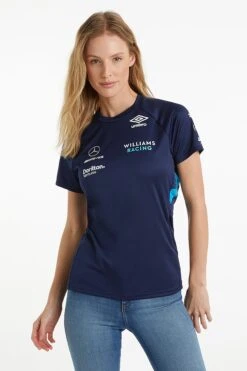 Umbro Womens Blue Williams Racing Training Jersey T-Shirt