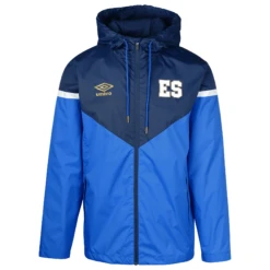 Umbro 2023-24 El Salvador Rain Jacket - Blue-Navy