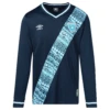 Umbro 2023-24 Guatemala Away Long-Sleeve Jersey - Navy -Sport Fashion Umbro2023 24GuatemalaAwayLong SleeveJersey Navy Front